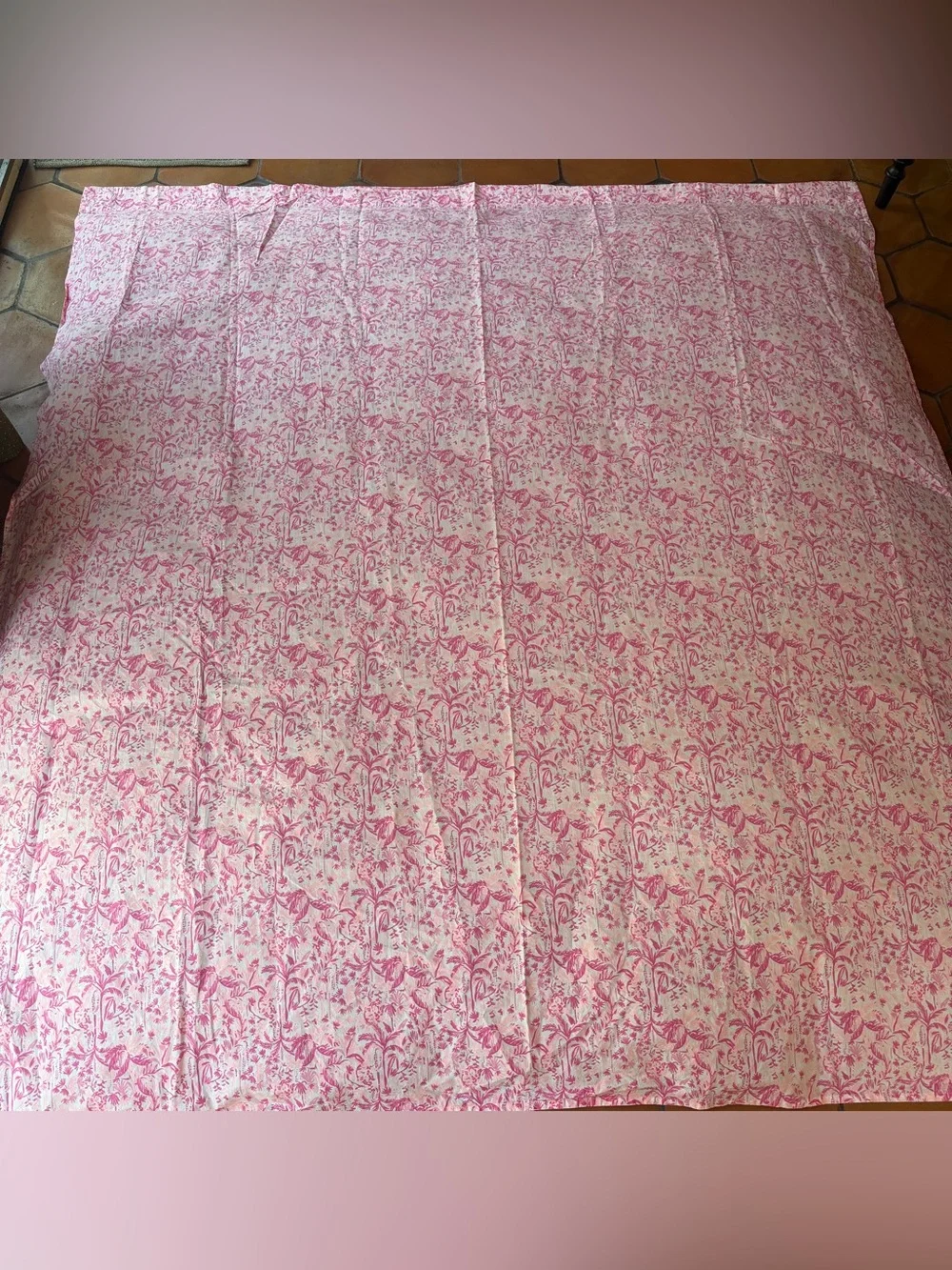 Lilly Pulitzer Swing of Things Full Queen Flat Sheet Pottery Barn Teen Preppy